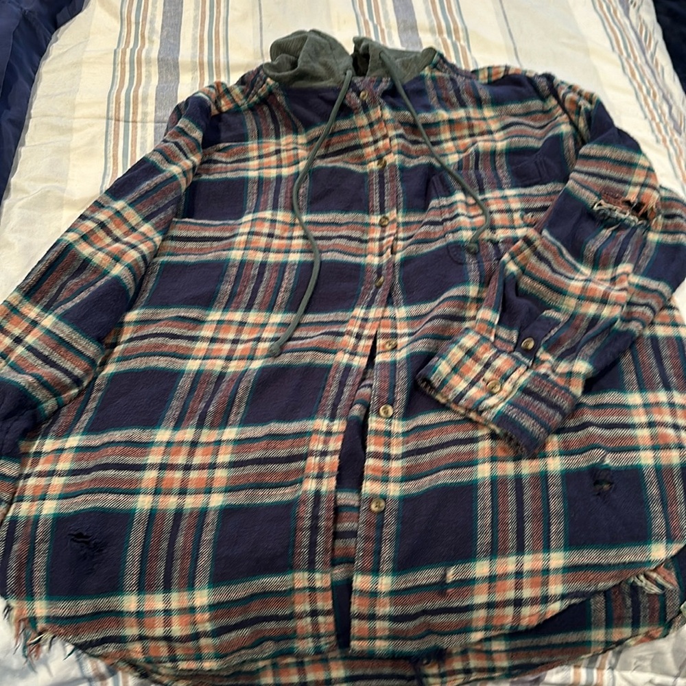 Hooded flannel